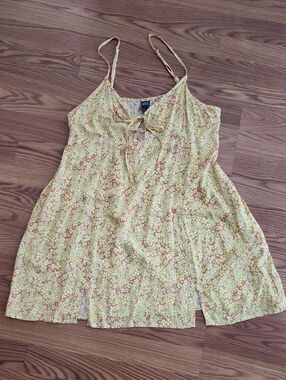 wild fable Yellow Floral Mini Dress